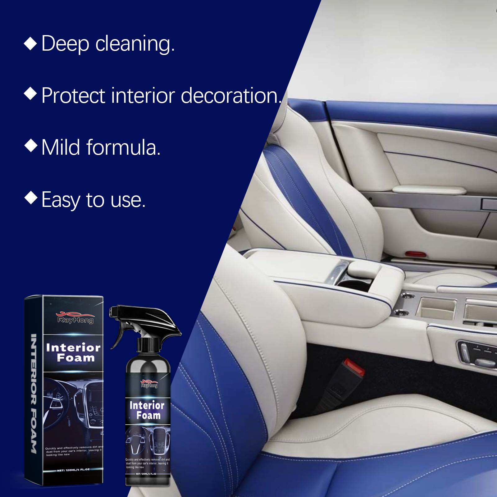 Multi-purpose Car Interior Foa - Seat Cleaner Fabric ulasan dan harga