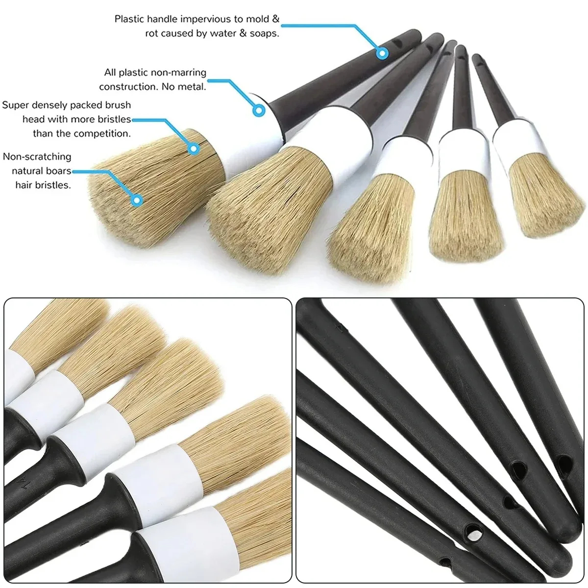 5PCS Cleaning Tools  Auto Car  - Dirt Brush Interior ulasan dan harga