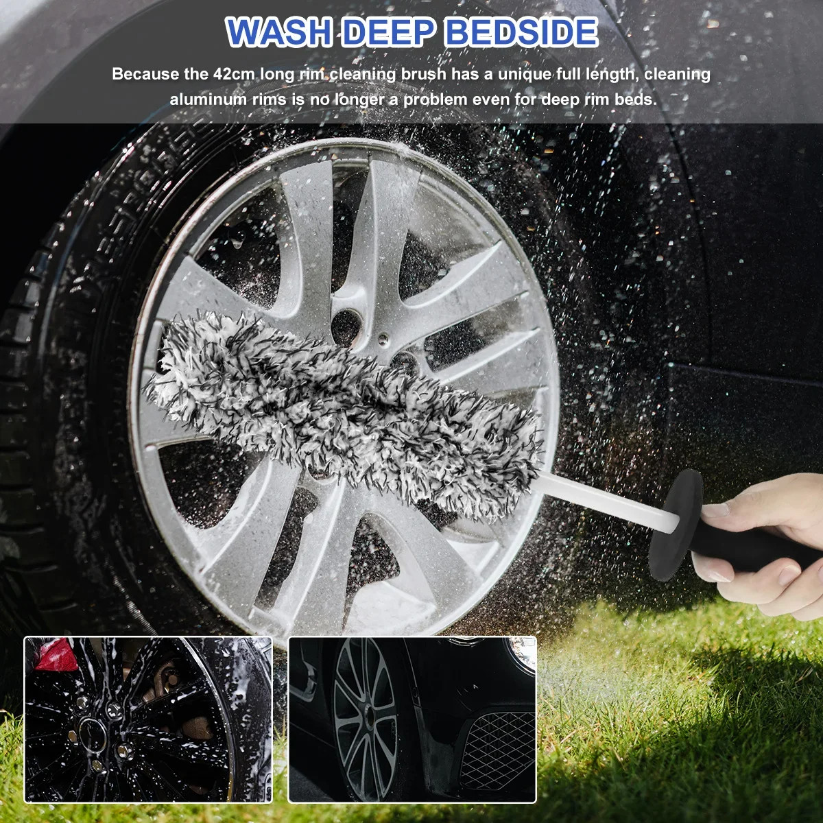 Car Alloy Wheel Cleaning Brush - Wheel Cleaner Alloy ulasan dan harga