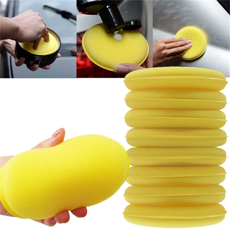 12Pcs Car Waxing Sponge Round  - Wax Applicator Pad ulasan dan harga
