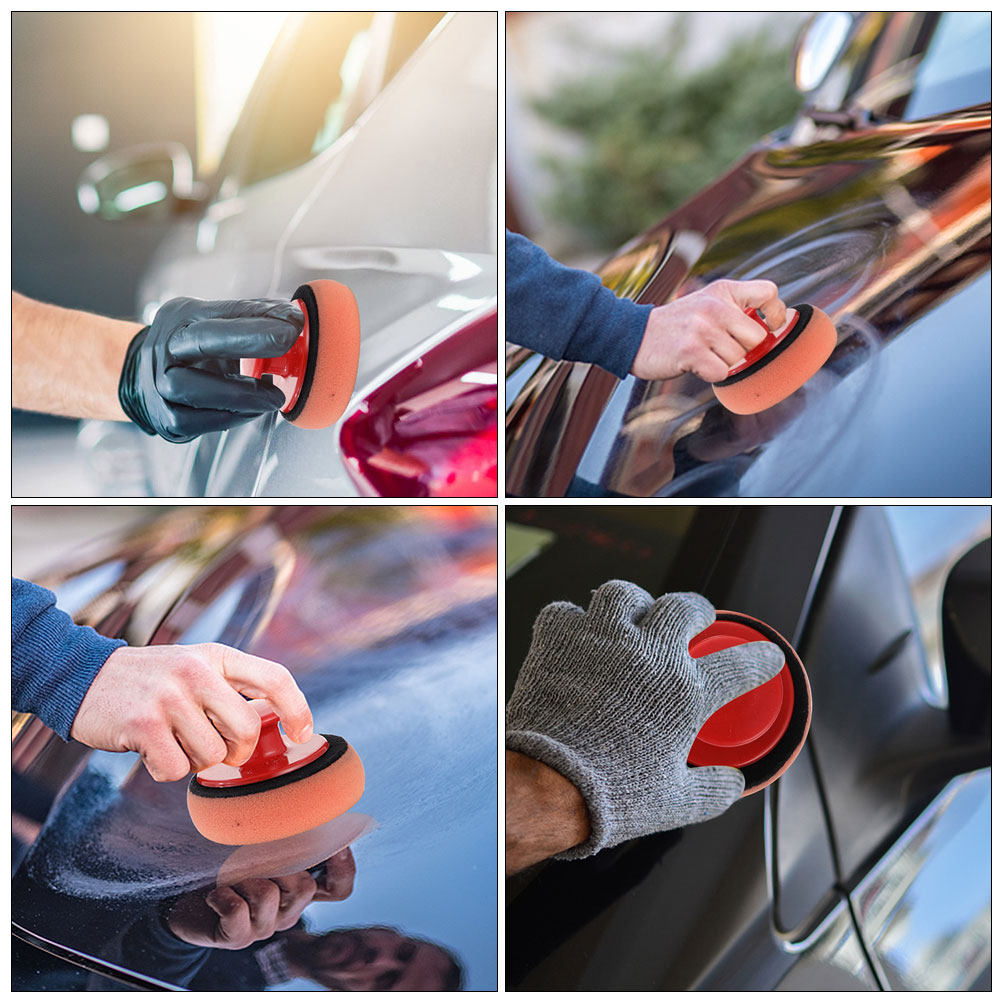 4-Piece Car Waxing Sponge Set  - Wax Applicator Pad ulasan dan harga