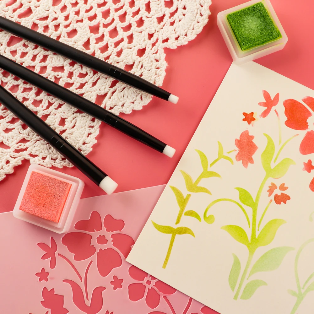 3Pcs/set Flat /angled Detailed - Detailing Brush Set ulasan dan harga