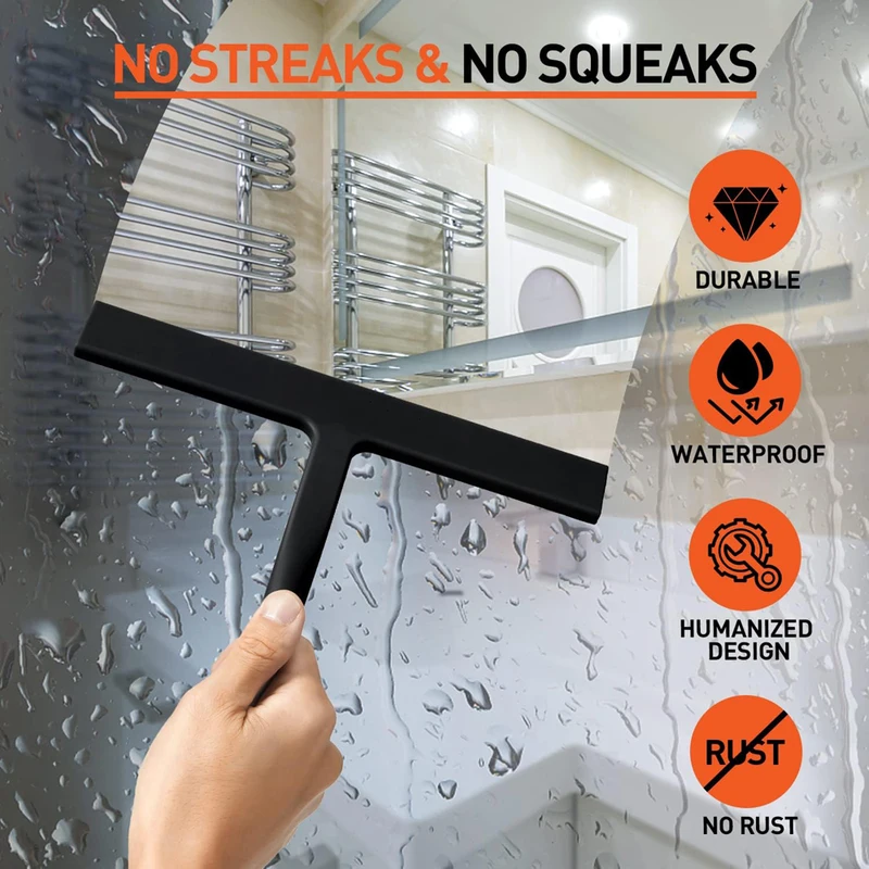 Silicone Squeegee Streak Free  - Glass Cleaner Streak ulasan dan harga