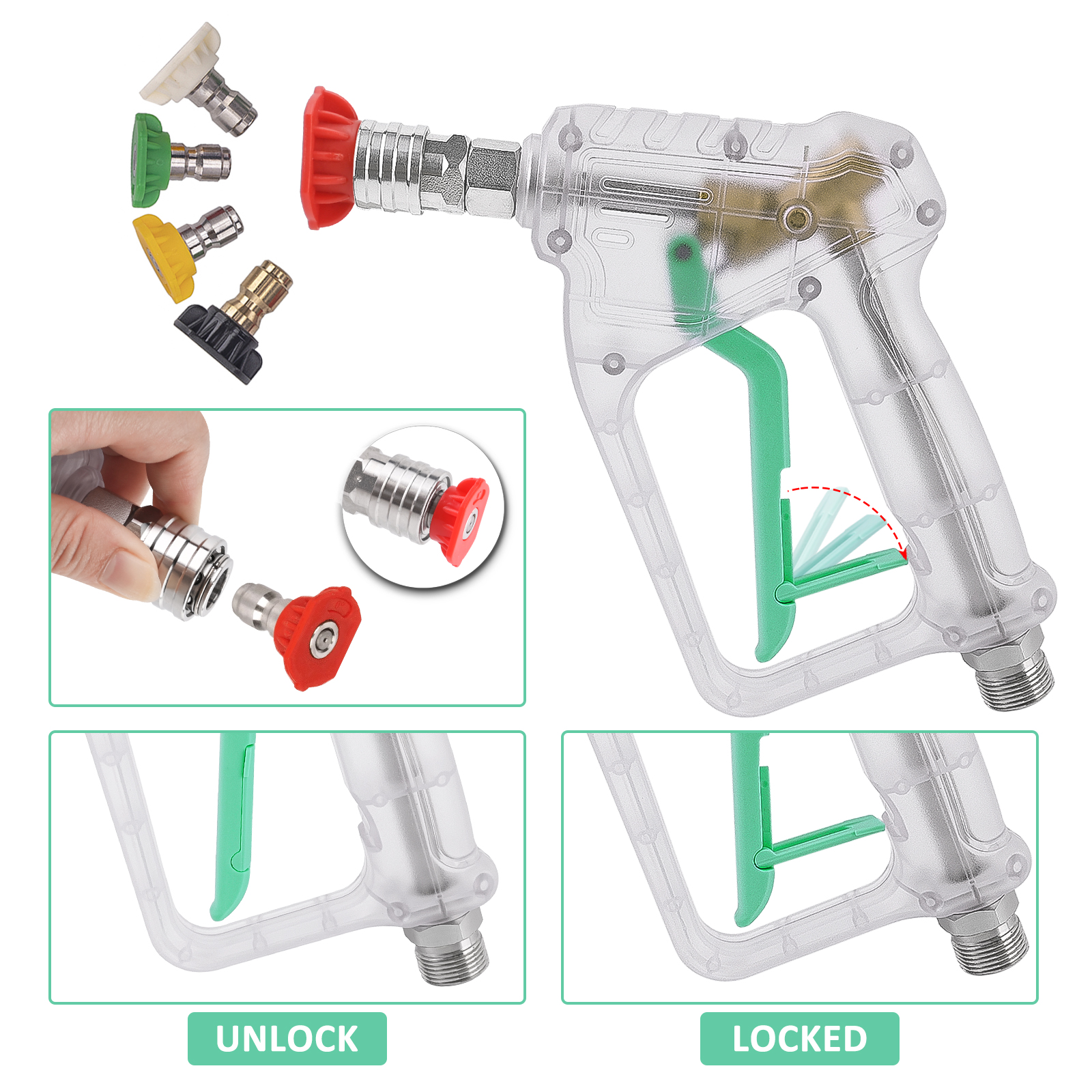 Pressure Washer Gun Kit - Conv - Foam Cannon Car Wash ulasan dan harga