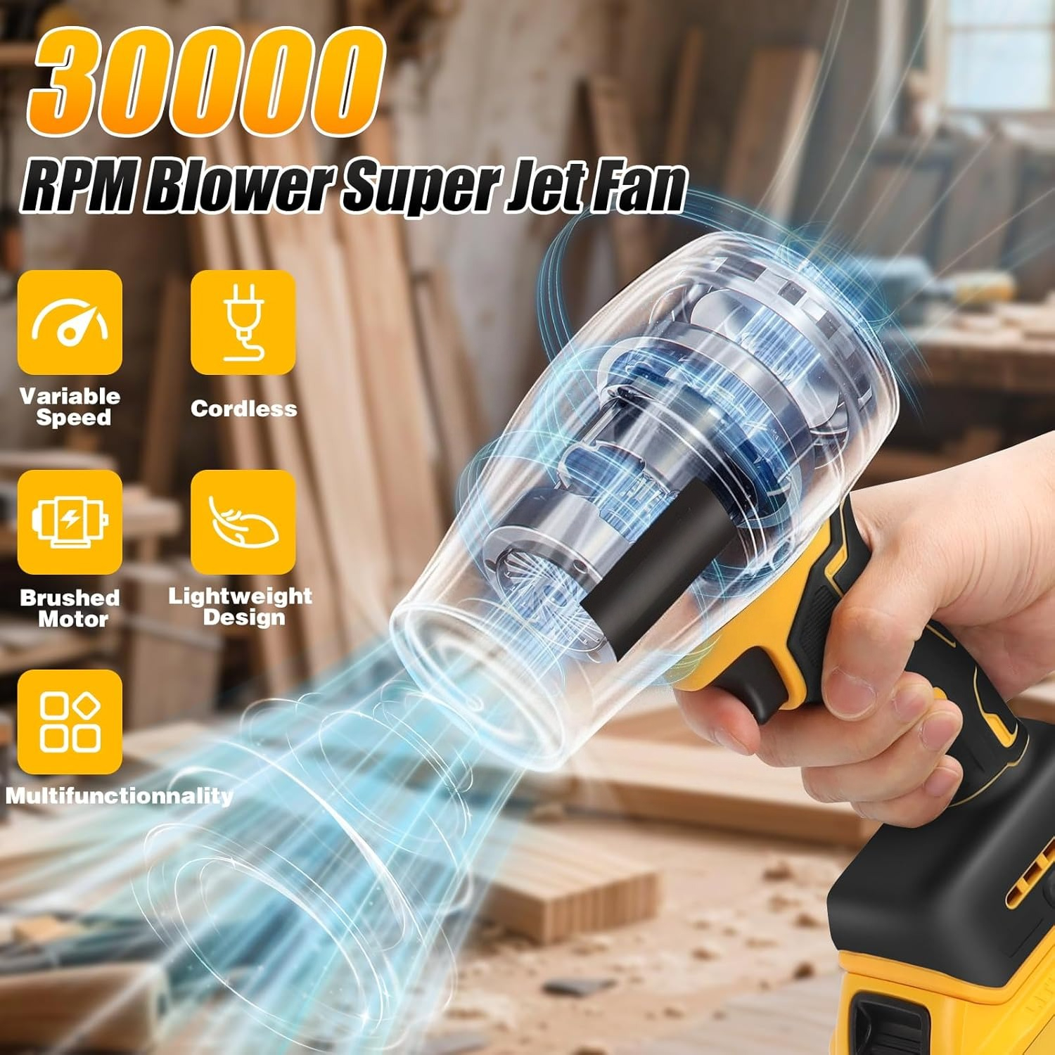 Electric Cordless Leaf Blower  - Dryer Car Blower ulasan dan harga