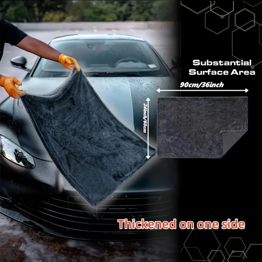 Oversized Dark Gray Car Microf - Microfiber Towel Detailing ulasan dan harga