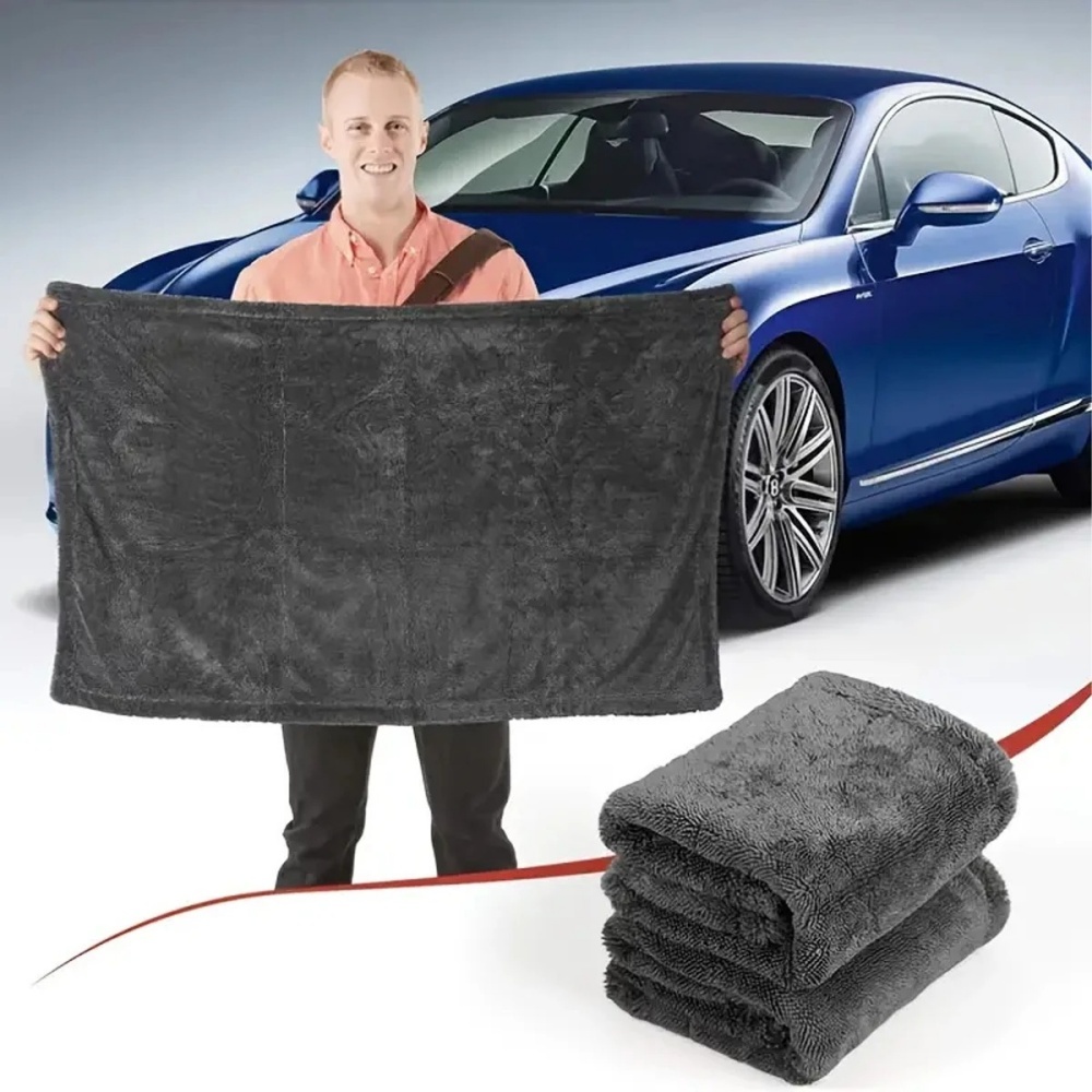 Oversized Dark Gray Car Microf - Microfiber Towel Detailing ulasan dan harga