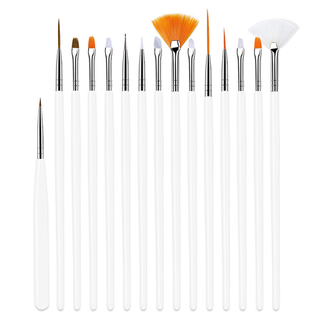20Pcs Nail Art Pen Brush Set S - Detailing Brush Set ulasan dan harga