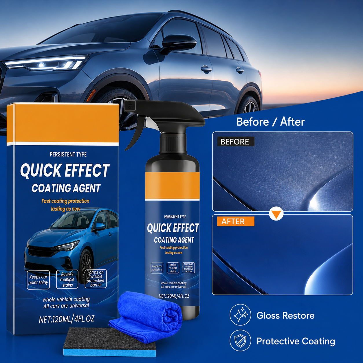 Car Coating Spray Quick Effect - Car Wax Ceramic Coating ulasan dan harga
