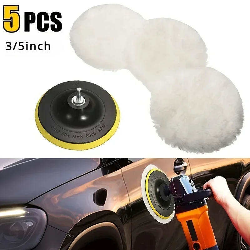 5Pcs/Set Wool Polishing Buffin - Polish Pad Set Buffer ulasan dan harga