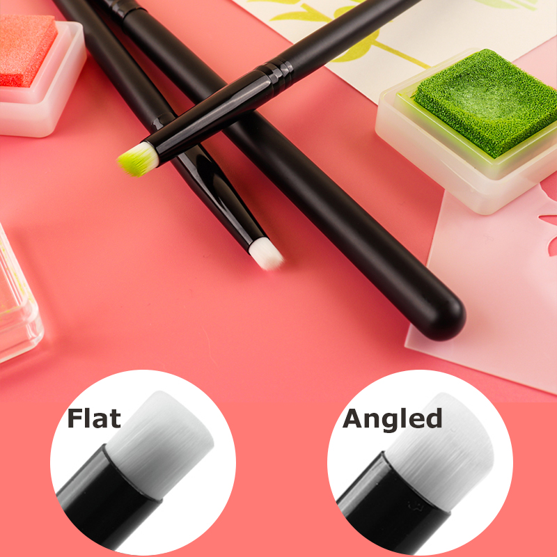 3Pcs/set Flat /angled Detailed - Detailing Brush Set ulasan dan harga