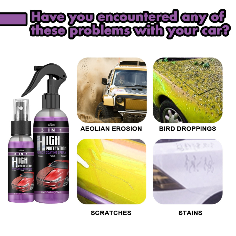 3 IN 1 Car Ceramic Coating Spr - Car Wax Ceramic Coating ulasan dan harga