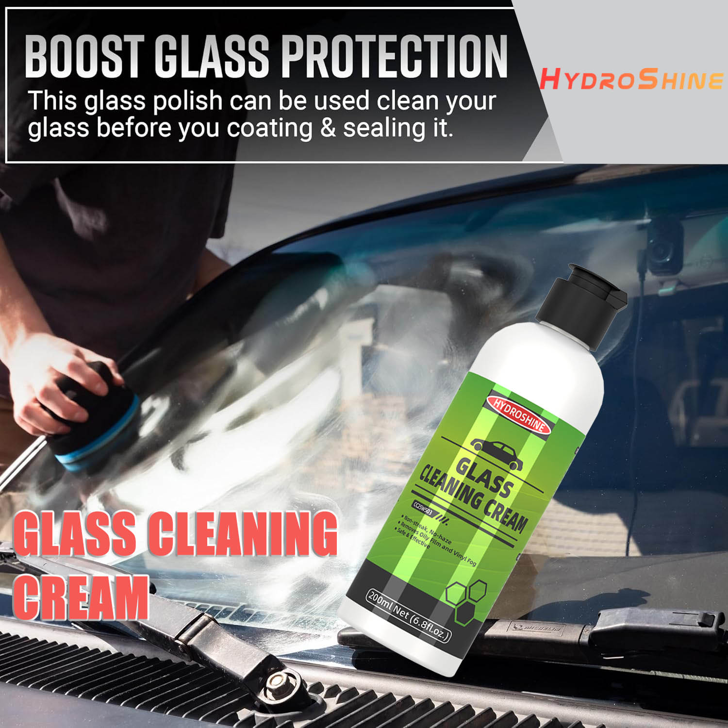 Hydroshine Car Glass Oil Film  - Glass Cleaner Streak ulasan dan harga
