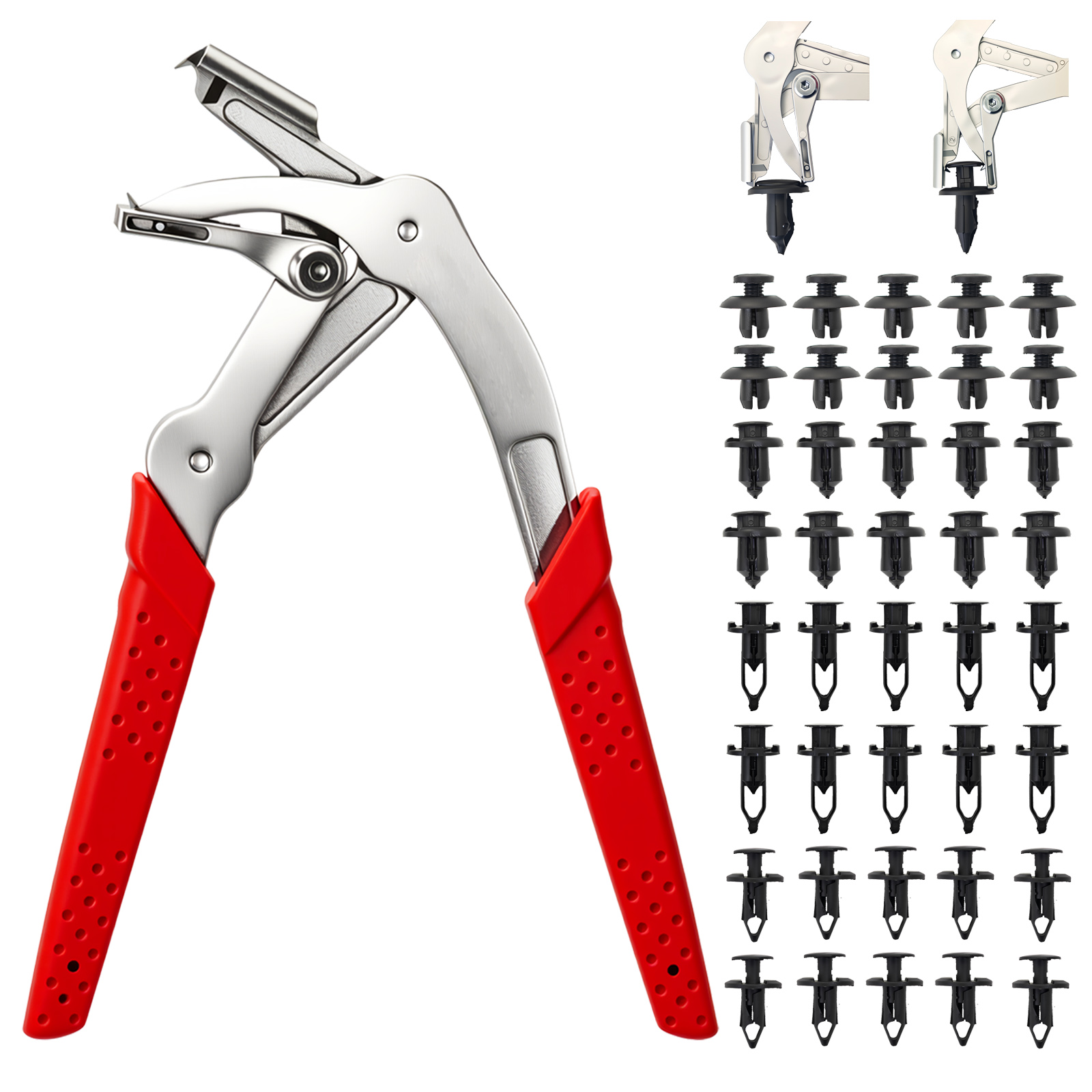 Car Clip Pliers with 40PCS Aut - Trim Restorer Plastic ulasan dan harga