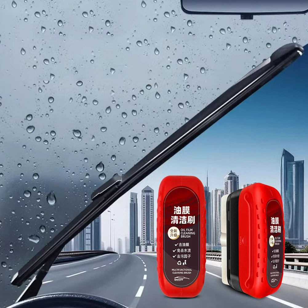 Car Glass Oil Film Remover Aut - Car Cleaning Brush ulasan dan harga