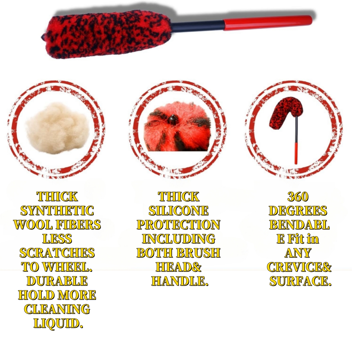 Auto Tire Wheel Detailing Brus - Interior Detailing Kit ulasan dan harga