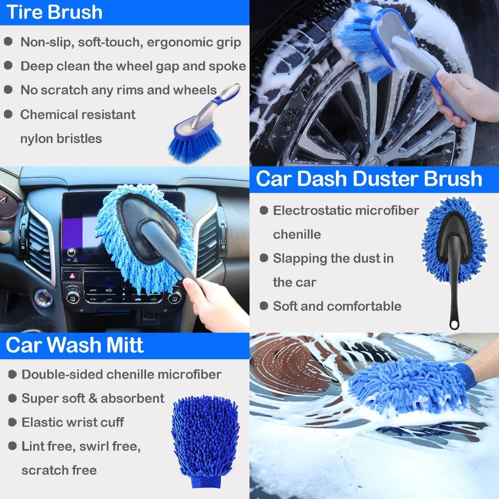Car Wash Brush Set Detailing B - Dirt Brush Interior ulasan dan harga