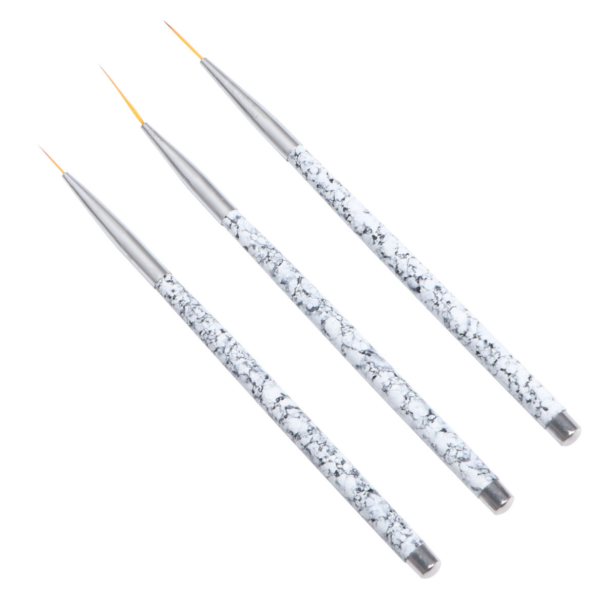 3Pcs Nail Art Liner Brush Set  - Detailing Brush Set ulasan dan harga