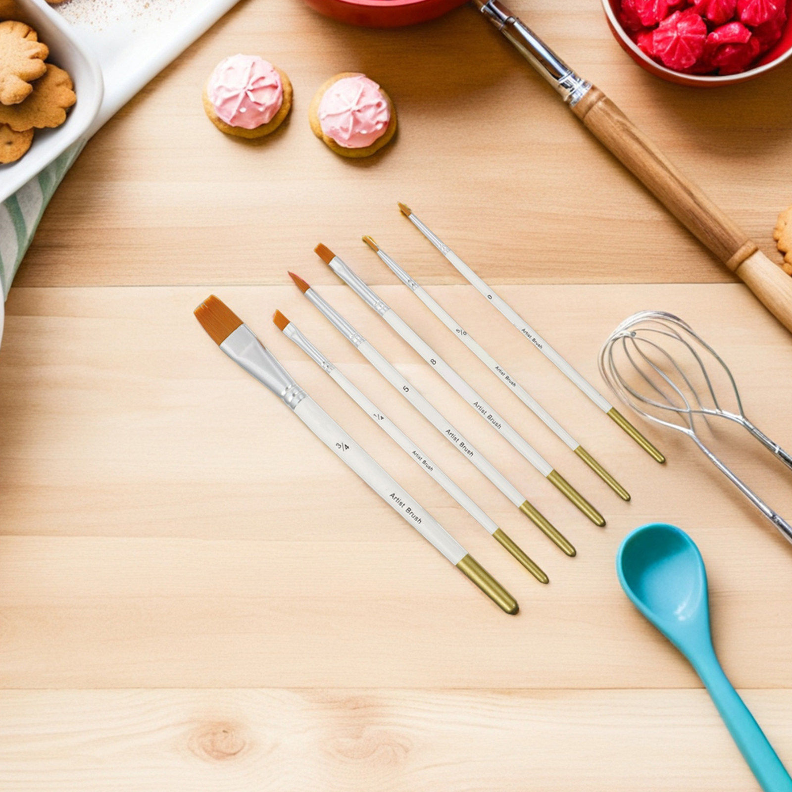 12Pcs Cake Detail Brush Set Ve - Detailing Brush Set ulasan dan harga