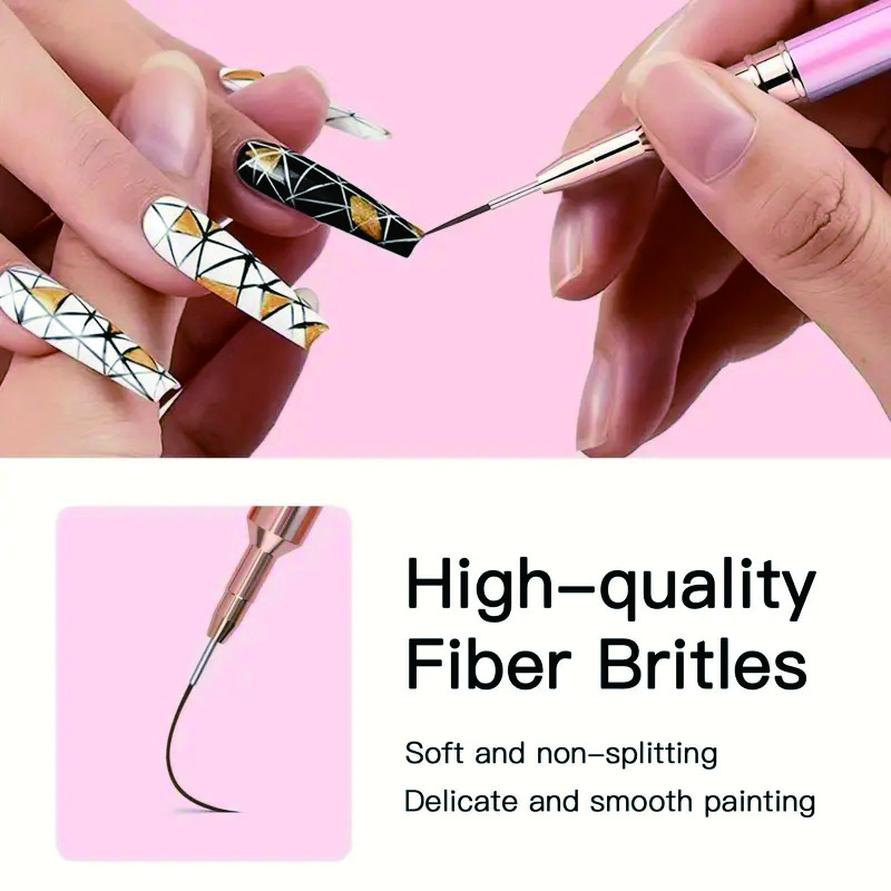 5-Piece Nail Art Pen Set, Ultr - Detailing Brush Set ulasan dan harga