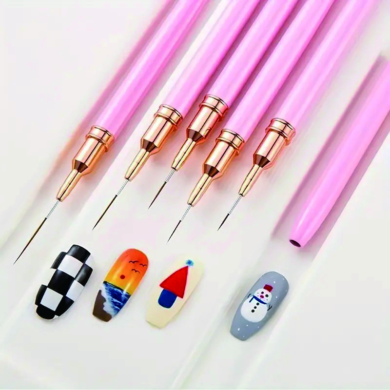 5-Piece Nail Art Pen Set, Ultr - Detailing Brush Set ulasan dan harga
