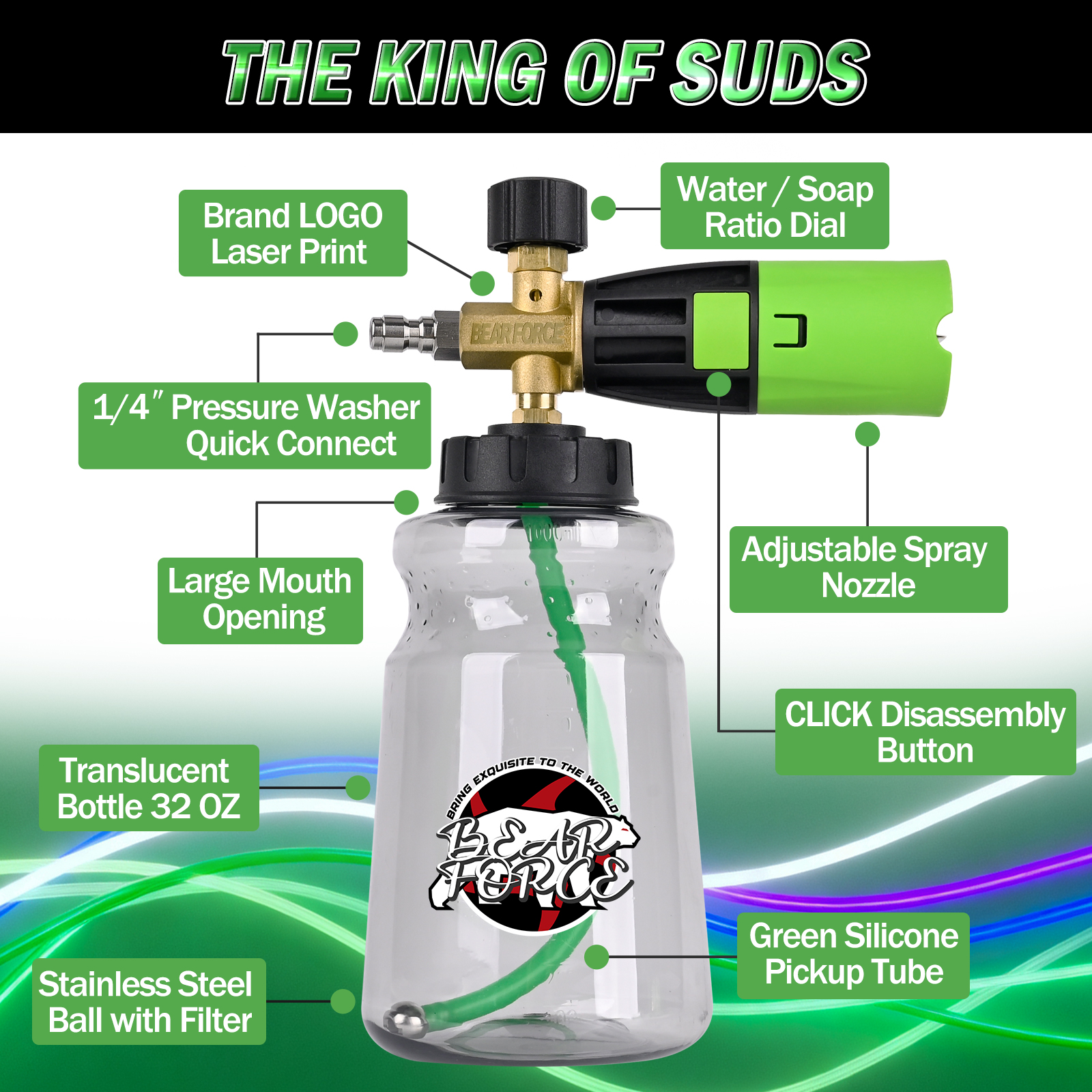BEAR FORCE Pressure Washer Foa - Pressure Washer Foam Gun ulasan dan harga