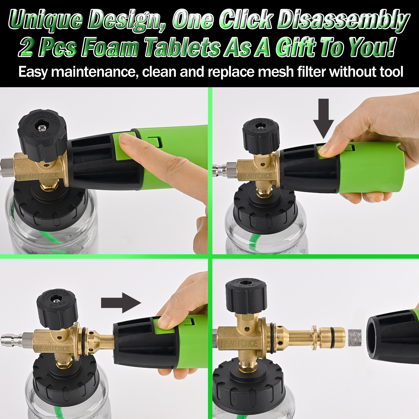 BEAR FORCE Pressure Washer Foa - Pressure Washer Foam Gun ulasan dan harga
